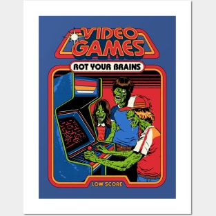 Video Games Rot Your Brains Posters and Art